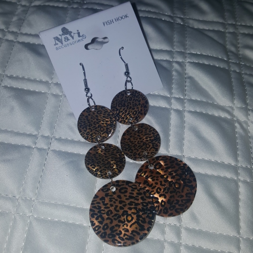 Leopard Print Earrings